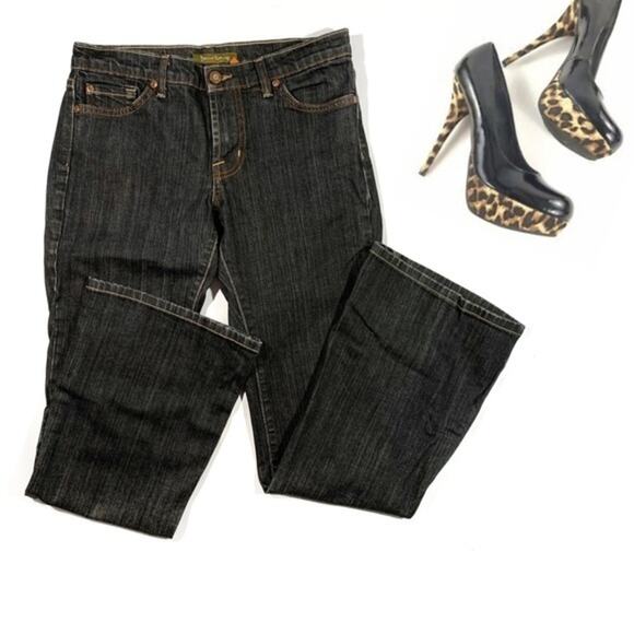 David Kahn Nikki 30" inseam Black Wash Bootcut Jeans Size 28 - Picture 2 of 6